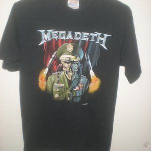 MEGADEATH Vintage Y2K  Concert T shirt  Size Small